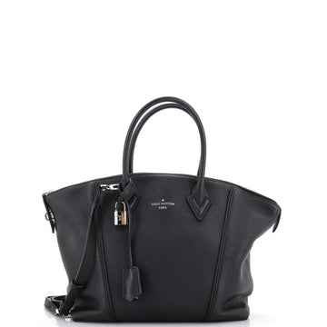 Louis Vuitton Soft Lockit Handbag Leather PM