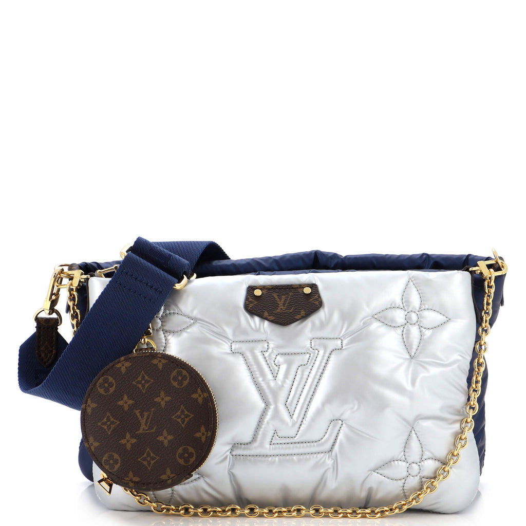 Maxi multi pochette accessoires cloth crossbody bag Louis Vuitton Silver in  Cloth - 29730066