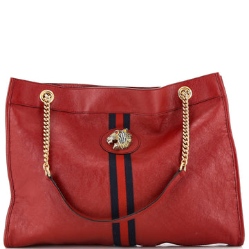 Gucci Rajah Chain Tote Leather Large