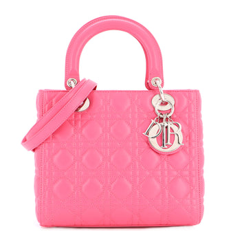 Christian Dior Lady Dior Bag Cannage Quilt Lambskin Medium