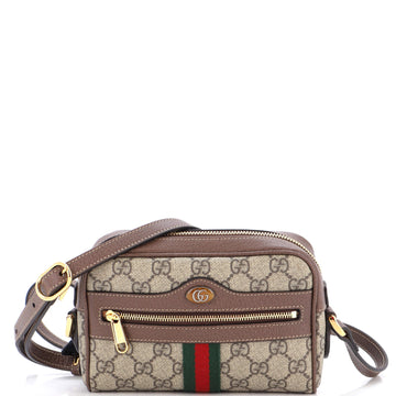 Gucci Ophidia Shoulder Bag GG Coated Canvas Mini