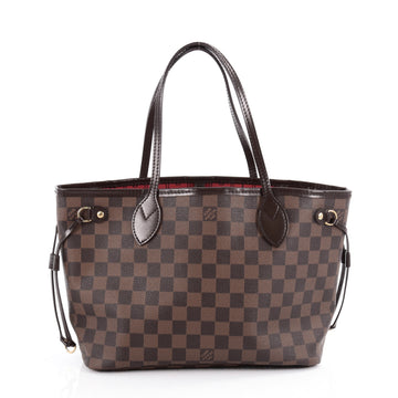 Louis Vuitton Neverfull Tote Damier PM Brown