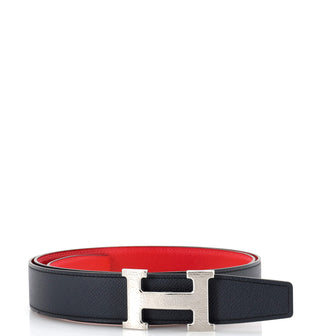Hermes Constance Martelee H Reversible Belt Leather with Hammered Hardware Medium