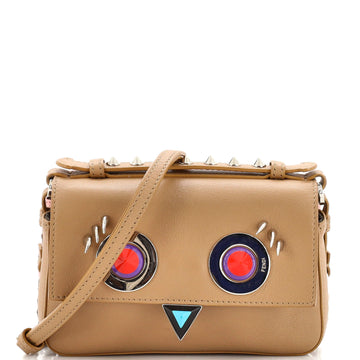 Fendi Hypnoteyes Double Baguette Crossbody Bag Leather Micro