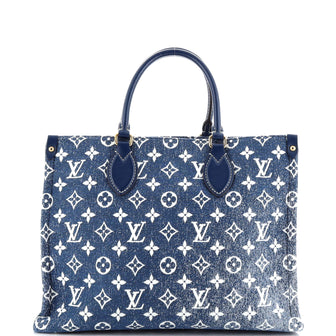 Louis Vuitton OnTheGo Tote Monogram Jacquard Denim MM