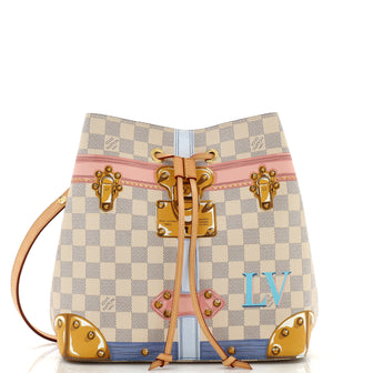 Louis Vuitton NeoNoe Handbag Limited Edition Damier Summer Trunks White