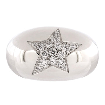 Chanel Comete Band Ring 18K White Gold with Diamonds