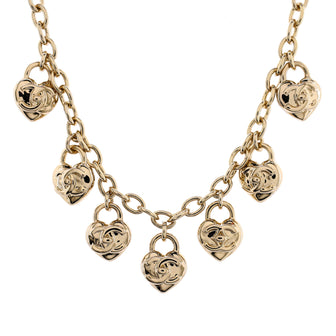 Chanel CC Turnlock Hearts Necklace Metal