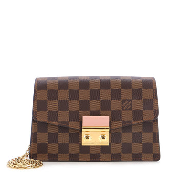 Louis Vuitton Croisette Chain Wallet NM Damier