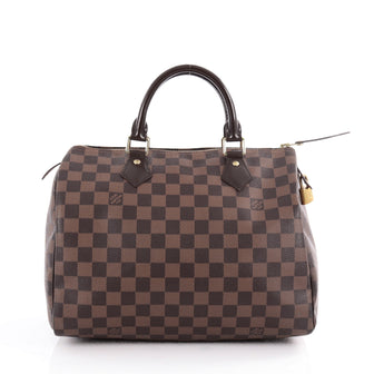 Louis Vuitton Speedy Handbag Damier 30 Brown 2118601