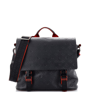 Christian Louboutin Loubiclic Messenger Bag Embossed Leather