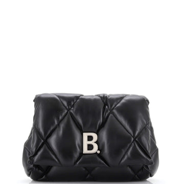 Balenciaga Touch Clutch Quilted Leather Medium