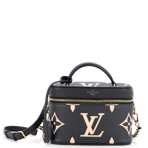 PRE LOVED] Louis Vuitton Vanity in Bicolor Empreinte Leather Black/Do