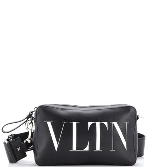 Valentino Garavani Vltn Leather Crossbody Bag - Black