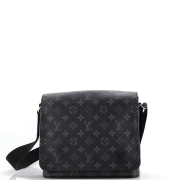Louis Vuitton District Messenger Bag Monogram Eclipse Canvas PM