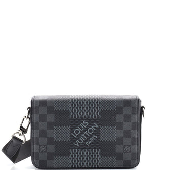 Louis Vuitton Studio Messenger Bag Limited Edition Damier Graphite 3D