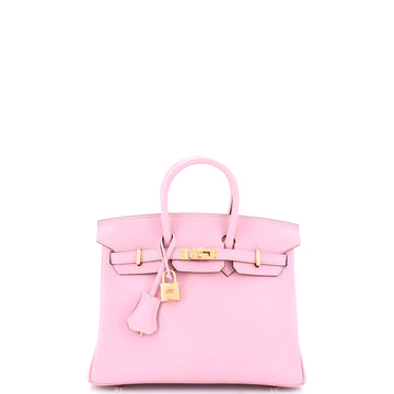 Hermes Birkin Handbag Pink Swift with Rose Gold Hardware 25