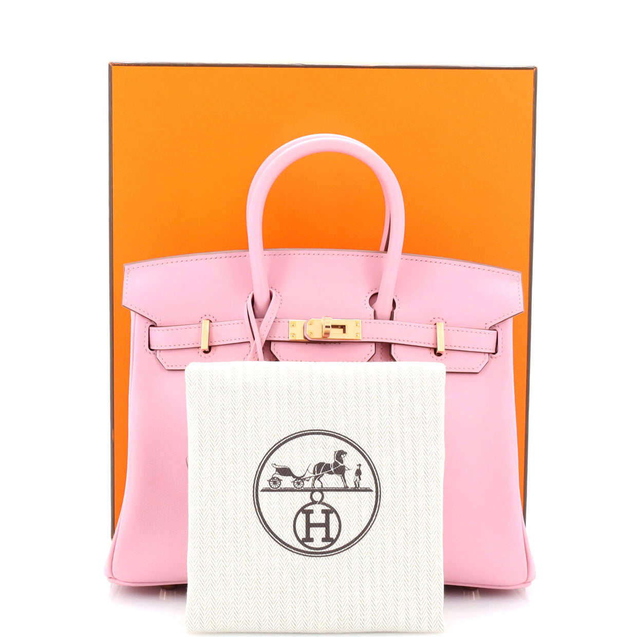Hermes Birkin Handbag Pink Swift with Rose Gold Hardware 25 Pink 21186242