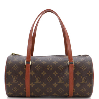 Louis Vuitton Papillon Handbag Monogram Canvas 30 Brown