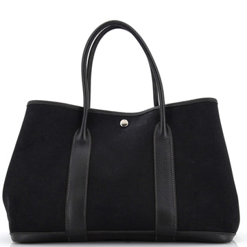 Hermes Garden Party Tote Toile and Leather 36