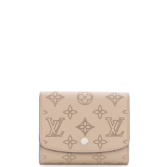Louis Vuitton Mahina Iris Compact Wallet 2019 Ss, Beige, * Inventory Confirmation Required