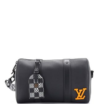 Louis Vuitton City Keepall Bag Leather with Limited Edition Distorted Damier