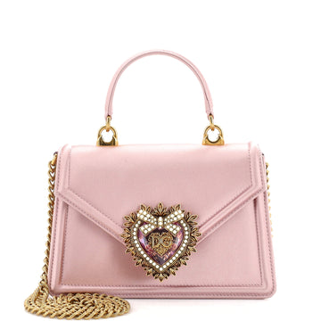 Dolce & Gabbana Devotion Top Handle Bag Satin Mini