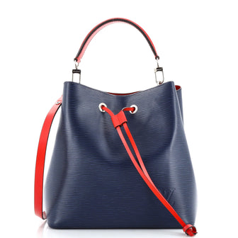 Louis Vuitton NeoNoe Handbag EPI Leather mm Blue