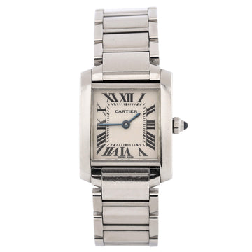 Cartier Tank Francaise Quartz Watch Stainless Steel 20