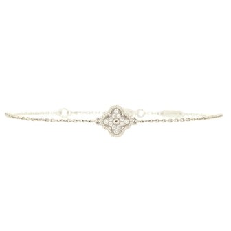 Van Cleef & Arpels Sweet Alhambra Bracelet 18K White Gold and Diamonds