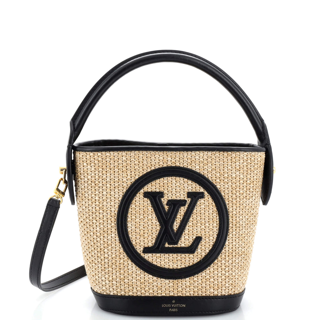 Louis Vuitton Petit Raffia Bucket Bag