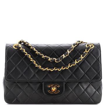 Chanel Vintage Classic Double Flap Bag Quilted Lambskin Medium