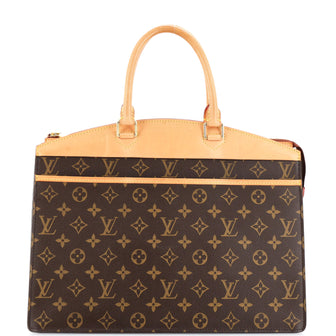 Louis Vuitton Riviera Handbag Monogram Canvas Brown