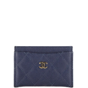 Chanel Classic Card Holder Quilted Caviar