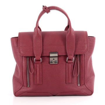 3.1 Phillip Lim Pashli Satchel Leather Medium Red 2119101