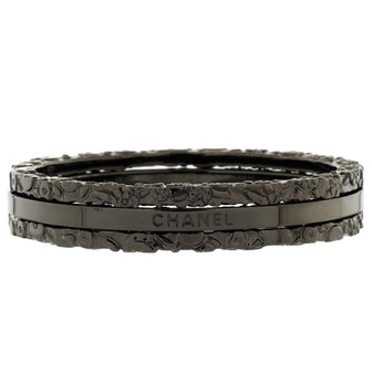 Chanel Camellia Bangle Set Bracelet Metal