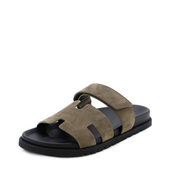 Hermes Men's Chypre Sandals Suede
