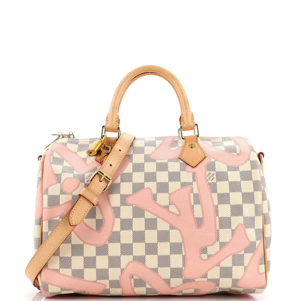 Louis Vuitton Speedy Bandouliere Bag Limited Edition Damier Tahitienne 30  Print 2119221