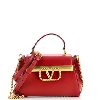 Valentino Garavani Rockstud Alcove Top Handle Bag Leather Small