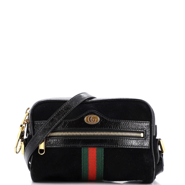 Gucci Mini Ophidia Suede Crossbody Bag