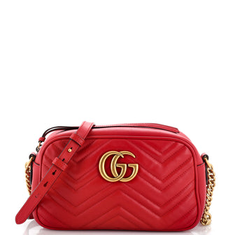 Gucci GG Marmont Shoulder Bag Matelasse Leather Small