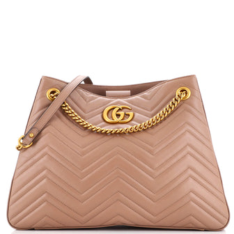 Gucci GG Marmont Chain Shoulder Bag Matelasse Leather