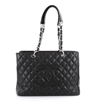 Chanel Grand Shopping Tote Quilted Caviar Black