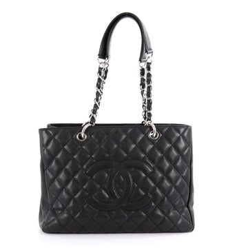 Chanel Grand Shopping Tote Quilted Caviar Black