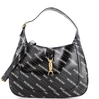 Gucci x Balenciaga The Hacker Project Jackie 1961 Hobo Printed Leather Medium