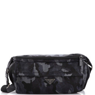 Prada Camouflage Convertible Pocket Belt Bag Tessuto Medium