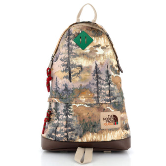 Gucci Gucci x The North Face Zip Backpack Printed Nylon Medium