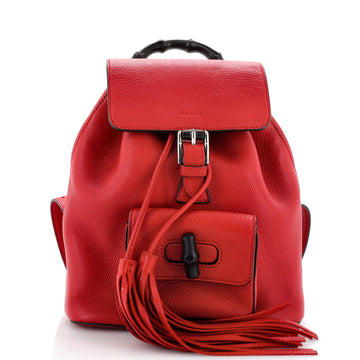 Gucci Bamboo Tassel Backpack Leather Mini