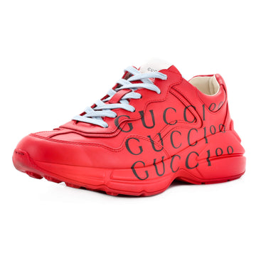 Gucci Aria 100th Anniversary Rhyton Sneakers Printed Leather