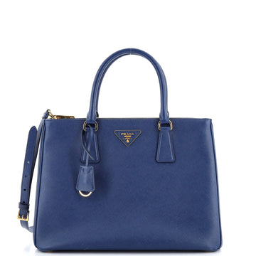Prada Double Zip Lux Tote Saffiano Leather Medium